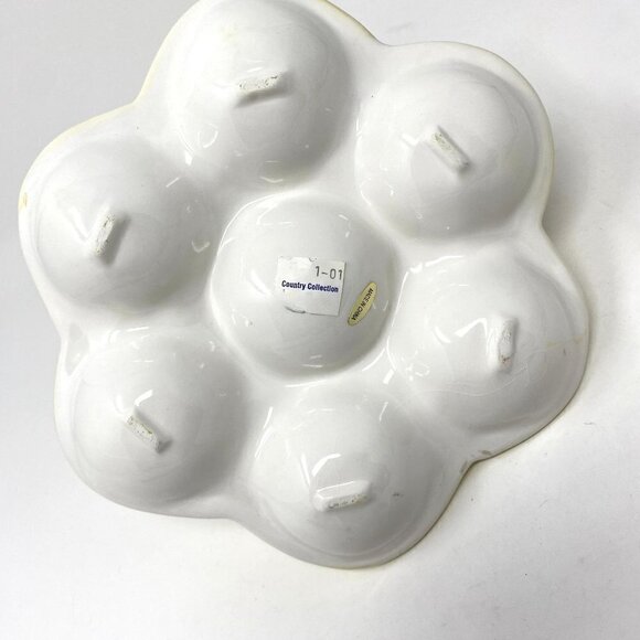 Boutique Brand Ceramic Egg Holder Dish Platter Display Decor Bunny - Picture 6 of 6